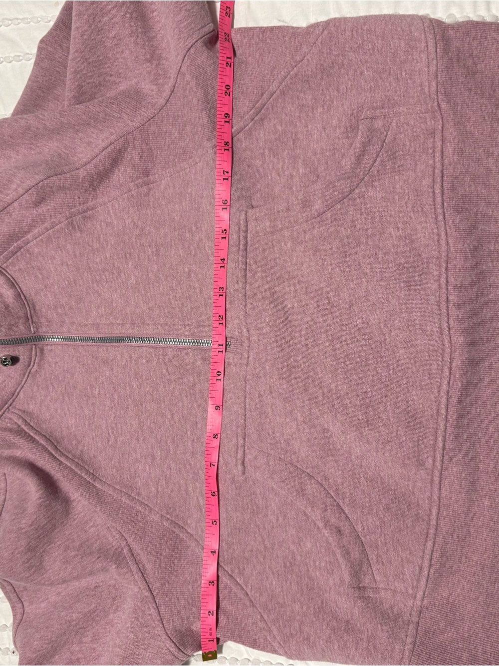 Lululemon Scuba Oversized Half-Zip Hoodie – Heathered Pink Taupe – M/L - Picture 7 of 8